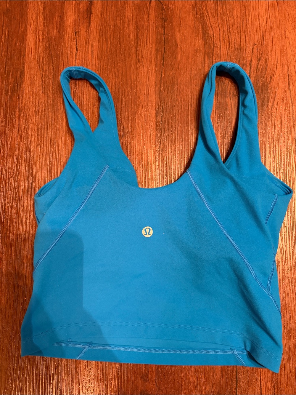 lululemon athletica yoga Bright blue  cropped Tank Top women’s sz XS